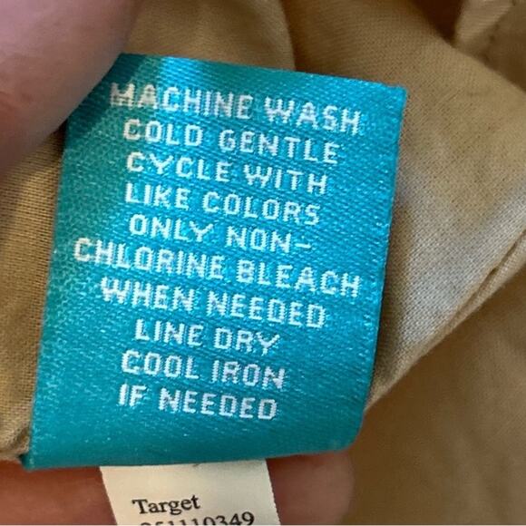 Calypso St. Barth for Target Tan floral embroidered A line sheath dress. Size L - Picture 8 of 8